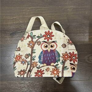 Owl Patterned  Backpack